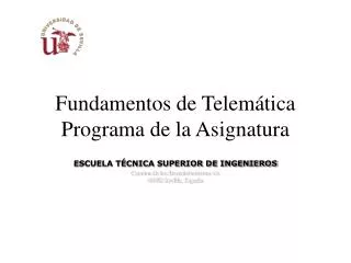 fundamentos de telem tica programa de la asignatura