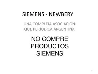 siemens newbery