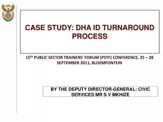 CASE STUDY: DHA ID TURNAROUND PROCESS