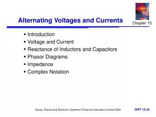 Alternating Voltages and Currents