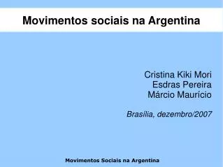 Movimentos sociais na Argentina