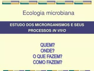 ecologia microbiana