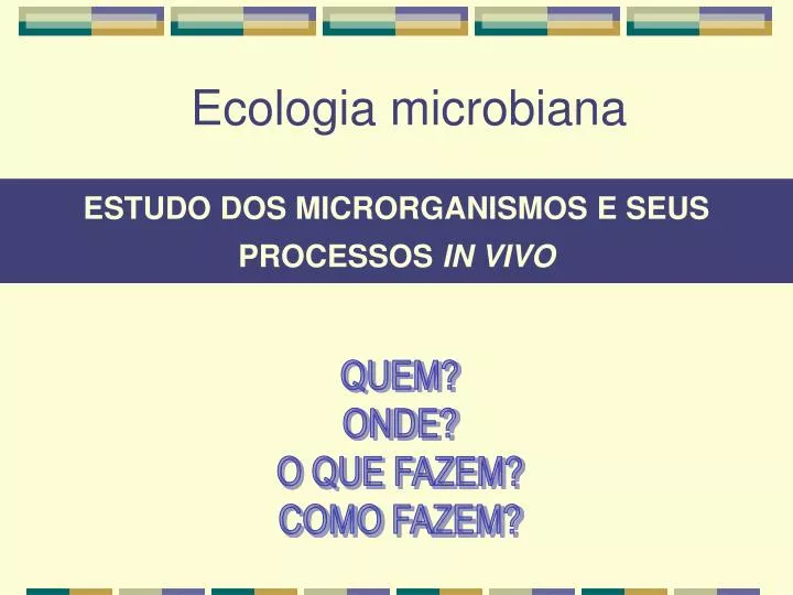 ecologia microbiana