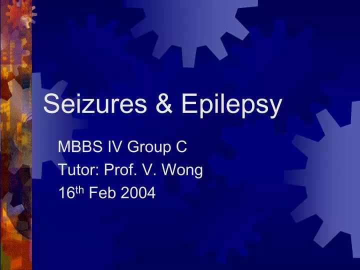 seizures epilepsy