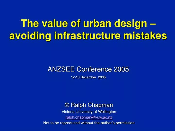 the value of urban design avoiding infrastructure mistakes