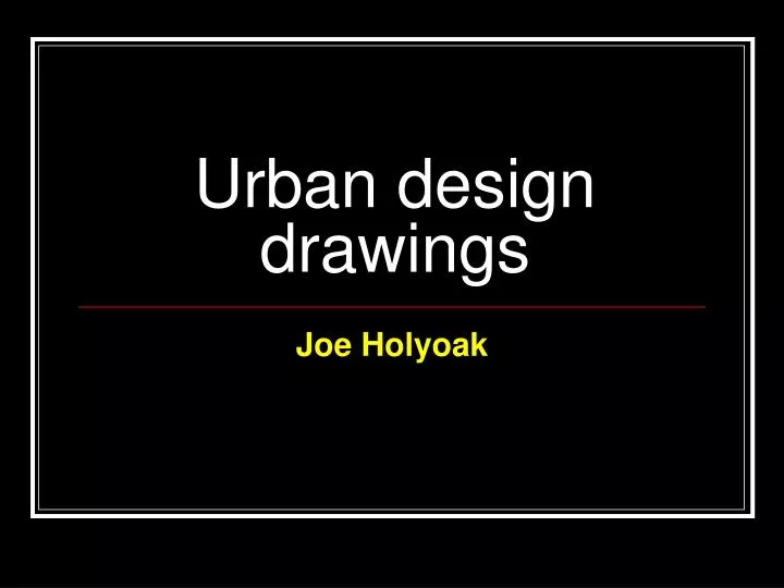 urban design drawings