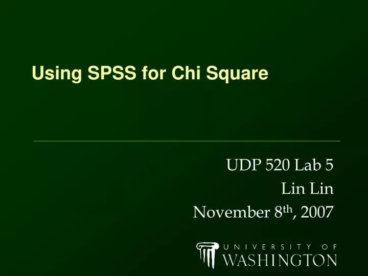 using spss for chi square