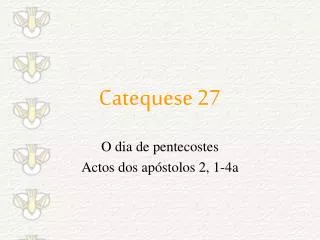 catequese 27