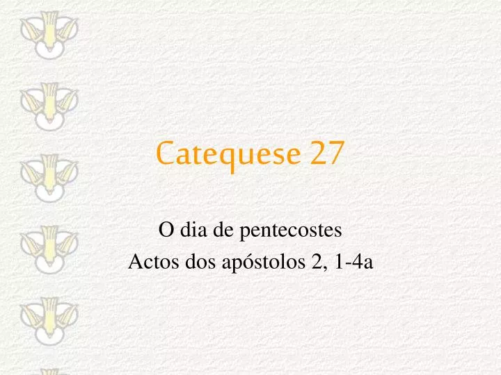 catequese 27