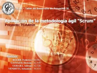 aplicaci n de la metodolog a gil scrum