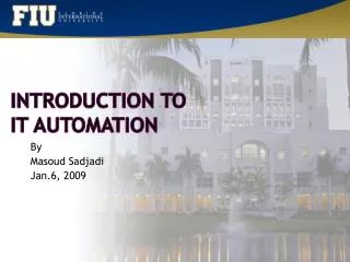 Introduction to IT Automation