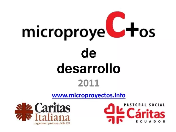 de desarrollo 2011 www microproyectos info