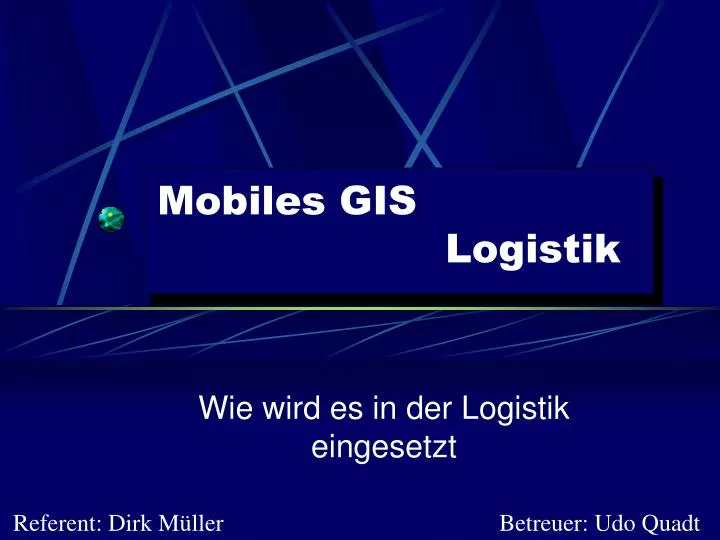 mobiles gis logistik