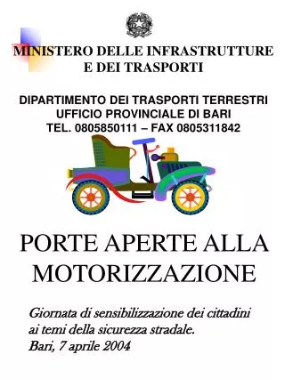 PORTE APERTE ALLA MOTORIZZAZIONE