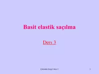 basit elastik sa lma
