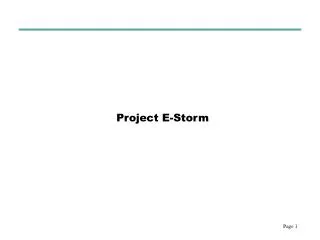 Project E-Storm