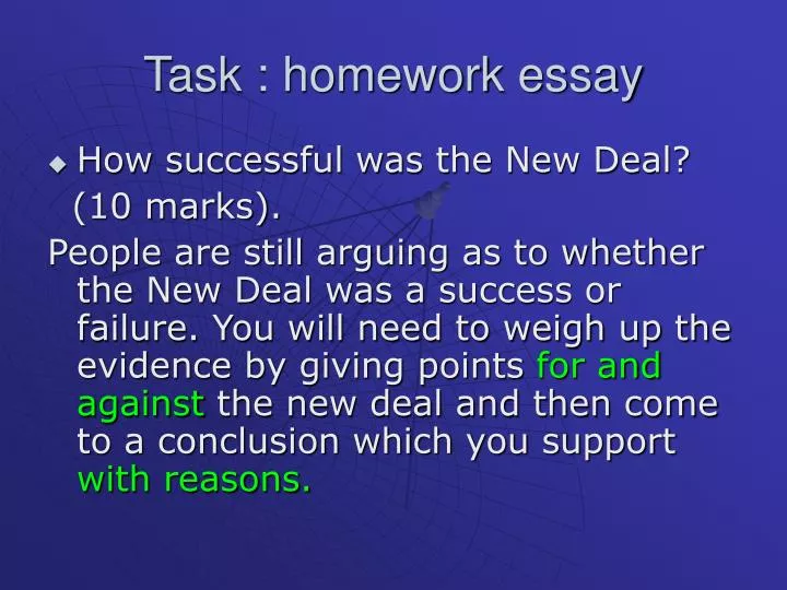 task homework essay