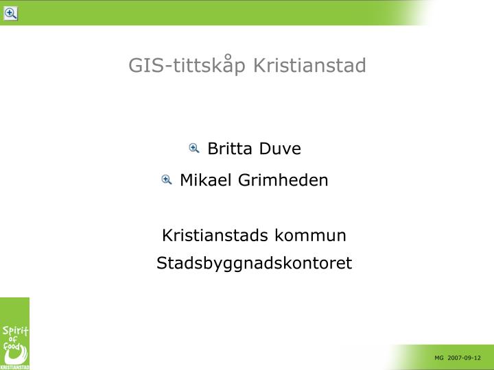 gis tittsk p kristianstad