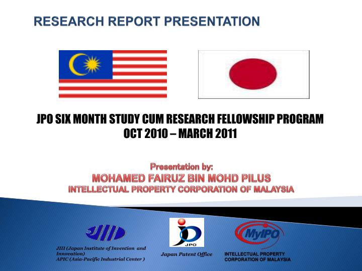 research report presentation