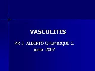 VASCULITIS