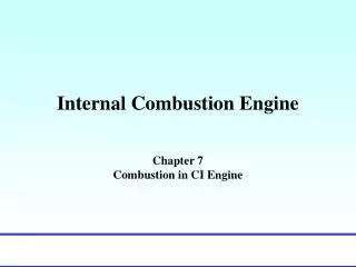 Internal Combustion Engine