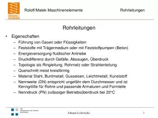 rohrleitungen