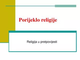 por ijeklo religije