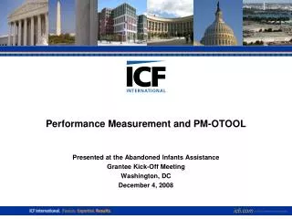 Performance Measurement and PM-OTOOL
