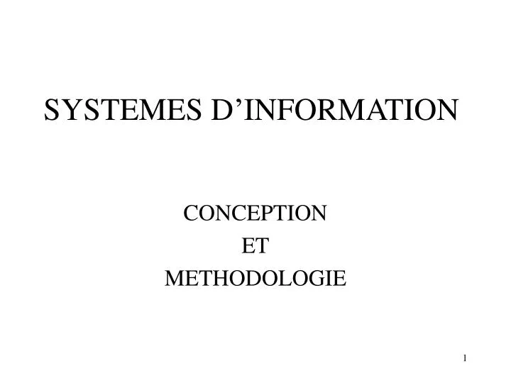 systemes d information