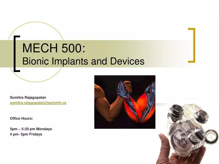 mech 500 bionic implants and devices