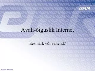 avali iguslik internet
