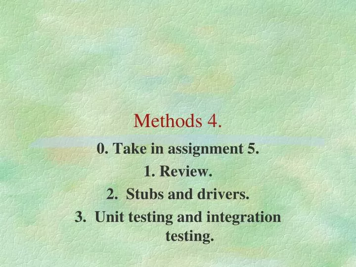 methods 4
