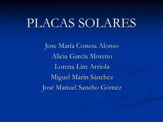 placas solares