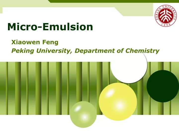 micro emulsion