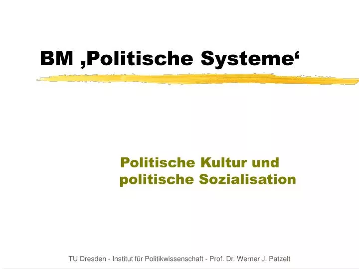 bm politische systeme