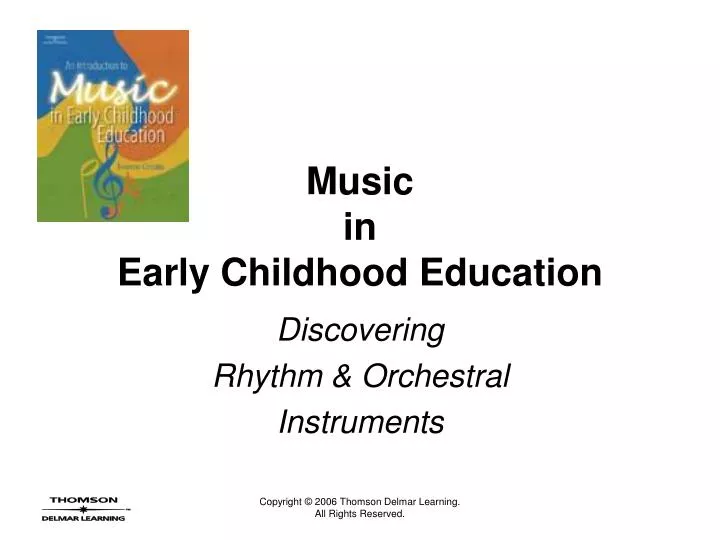 music in early childhood education