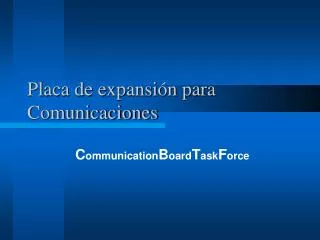 placa de expansi n para comunicaciones