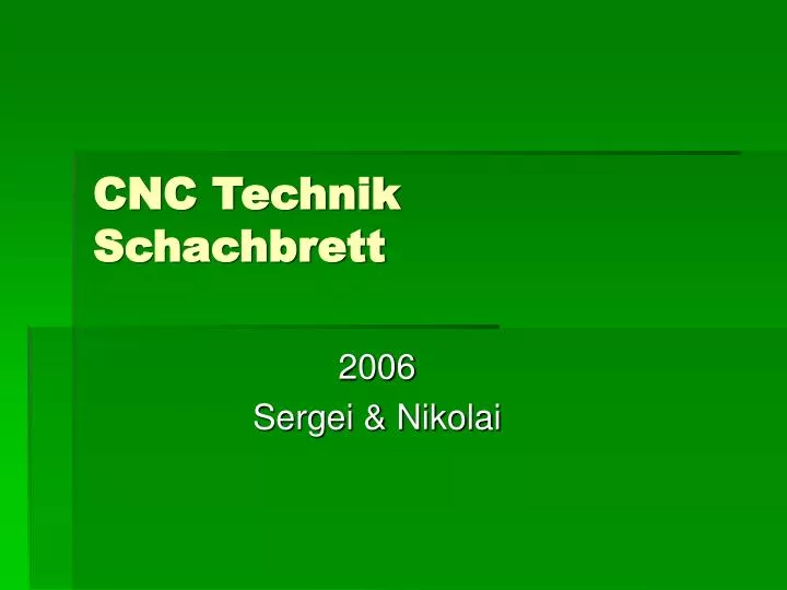 cnc technik schachbrett