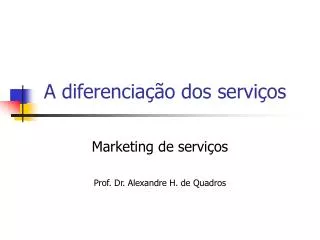 a diferencia o dos servi os