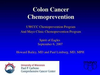 Colon Cancer Chemoprevention