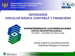 NOVEDADES CIRCULAR BÁSICA CONTABLE Y FINANCIERA