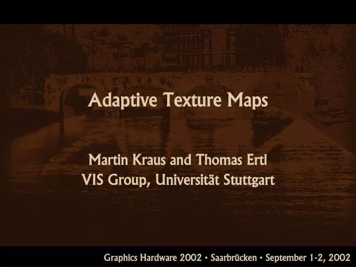 adaptive texture maps