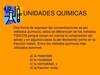 unidades quimicas