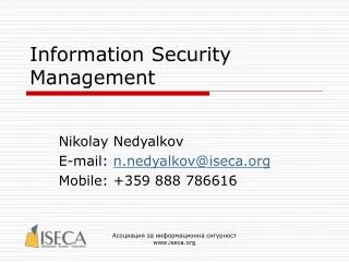 information security management