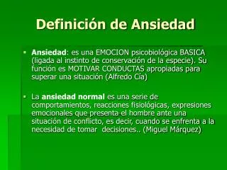 definici n de ansiedad