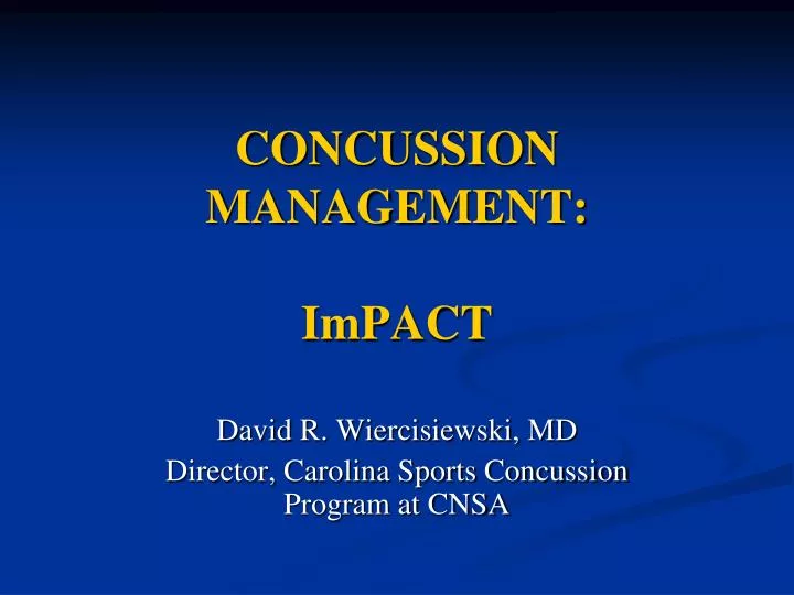 concussion management impact