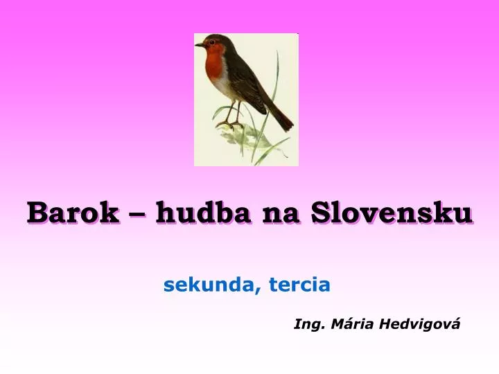 barok hudba na slovensku