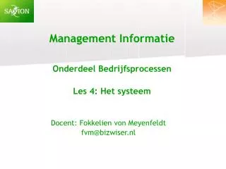 Management Informatie