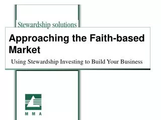 Approaching the Faith-based Market