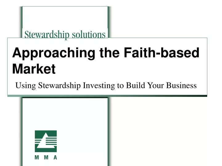 approaching the faith based market